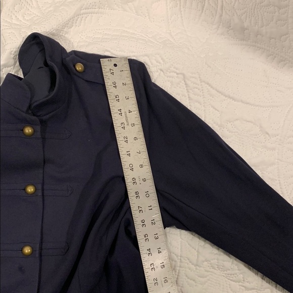 Lane Bryant Navy Military Style Jacket with Gold Buttons - Picture 12 of 12
